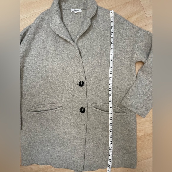 Madewell Women’s Knit Oversized Cardigan Sweater Button  Thick Gray Size Small - Picture 5 of 7